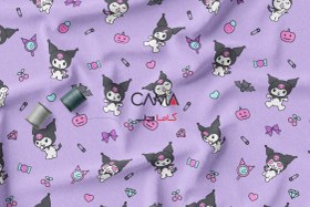 تصویر پارچه طرح کرومی یاسی | کد C56 