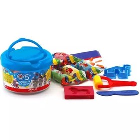 تصویر خمیر بازی سطلی ۶ رنگ آریا 