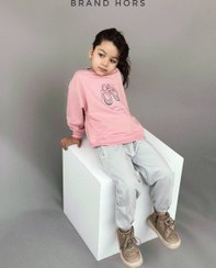 تصویر ست دورس و جاگر دخترانه مدل کفش - بلوز صورتی شلوار نوک مدادی / 