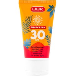 تصویر کرم ضدآفتاب بی رنگ با SPF 30 ببک (50میلی لیتر) 