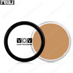 تصویر کرم پودر کاسه ای وو اصل شماره 33 VOV Cover Foundation Dark Brown 