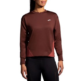 تصویر آستین بلند ورزشی زنانه بروکس مدل Brooks Women's Run Within Sweatshirt 