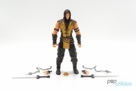 تصویر اکشن فیگور اسکورپین از مورتال کمبت ایکس ارتفاع MORTAL KOMBAT X : SCORPION 15cm برند Mezco Toys 