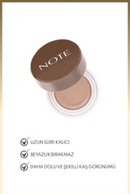 تصویر مداد ابرو آرایشی بهداشتی نوت Note Cosmetics اورجینال EBR BROW POMADE 