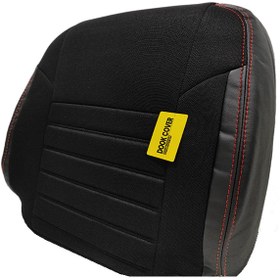 تصویر روکش صندلی خودرو برند دوک کاور پارچه بغل چرم مناسب برای خودروهای 206.207وراناپلاس 