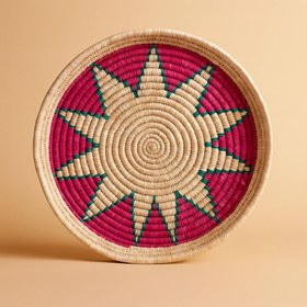 تصویر سینی حصیری مدل خورشیدی 