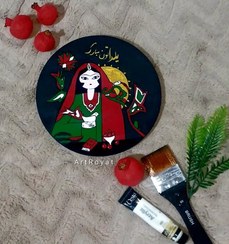 تصویر دیوارکوب سفالی یلدا 