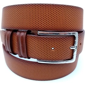 تصویر کمربند چرم 3/5سانت چاپ سوزنی(کلاسیک، رسمی) کد1013 