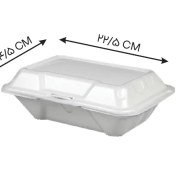 تصویر ظرف غذا فوم تک پرسی (300عددی) کد 4405 