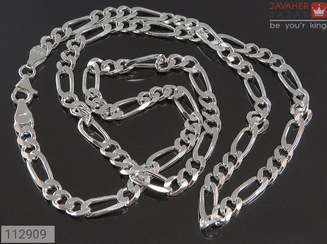 تصویر زنجیر نقره مردانه طرح سامی عیار ۹۲۵ مخصوص گردنبند (۶۰ سانتی متری) 