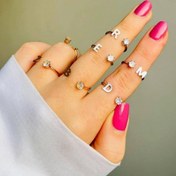 تصویر انگشتر حروف M 