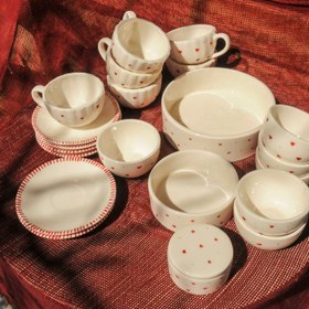 تصویر ست پذیرایی قلبی 