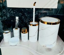 تصویر سرویس توالت هارمونی 6 پارچه سفید 