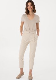 تصویر شلوار جین زنانه بژ یو اس پولو 