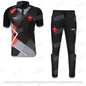 تصویر پولوشرت شلوار پرسپولیس Perspolis H0104 Start Poloshirt With Pants Black And Red 