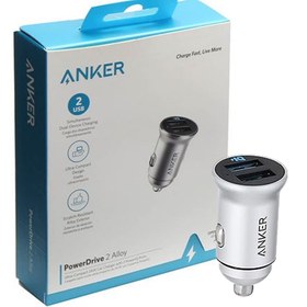 تصویر شارژر فندکی انکر مدل ANKER A2727H42 توان ۲۴ وات 