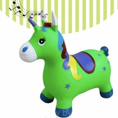 تصویر حیوانات بادی عروسکی طرح اسب تک شاخ موزیکال Musical unicorn design inflatable animals