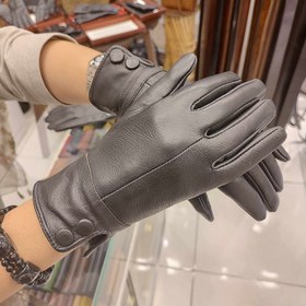 تصویر دستکش‌ چرمی‌ زنانه مدل C373 Leather gloves