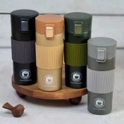 تصویر تراول ماگ دور سیلیکونی قفل دار 500 میلی لیتر 