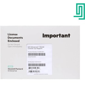 تصویر HPE iLO Advanced 1‑server License with 1yr Support on iLO Licensed Features|HP 512485-B21 