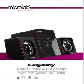 تصویر اسپیکر بلوتوث سه تکه میکرولب مدل Odyssey BlueTune ا Microlab Odyssey 2.1 BlueTune Microlab Odyssey 2.1 BlueTune