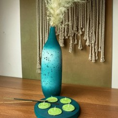 تصویر گلدان قد بلند بی گردن 