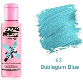 تصویر رنگ فانتزی کریزی‌کالر شماره 63 (Bublegum Blue) Crazy Color Shampoo Color Bublegum Blue-100ml