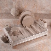 تصویر جا ظرفی المینیوم کشویی تک طبقه اورجینال رنگ وانیل 