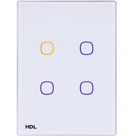 تصویر کلید KNX هوشمند لمسی HDL iTouch Series 4 Buttons Touch Panel US 