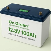 تصویر باتری لیتیوم ۱۰۰ آمپر ۱۲ ولت Go Green 