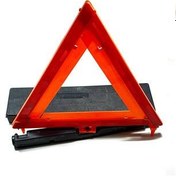 تصویر مثلث خطر خودرو به همراه کیف پلاستیکی 