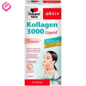 تصویر کلاژن هیدرولیز شده مایع دوپل هرز اکتیو Doppelherz Collagen 3000 mg Liquid Sticks