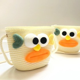 تصویر کیف حصیری بچگانه 