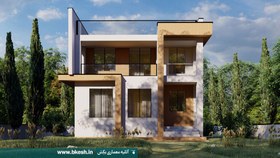 تصویر نقشه ساختمان ویلایی نقشه ساختمان دوبلکس villa-006 