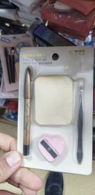 تصویر ست میکاپ پنج تیکه موچین 