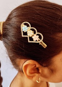 تصویر گیره مجلسی نگین دار 