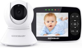 تصویر مانیتور دوربین /ریموت کودک /صدا /دما اتاق GoodBaby مدل SM35PTZ GoodBaby Baby Monitor with Remote Pan-Tilt-Zoom Camera|Keep Babies Safe with 3.5 Large Screen, Night Vision, Talk Back, Room Temperature, Lullabies, 960ft Range1