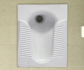 تصویر توالت ایرانی گلسار فارس مدل پارمیس 23 طبی ریم بسته درجه یک - فروشگاه اینترنتی ساختمون 
