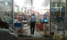 تصویر پرده مغناطیسی نایلونی (پرده آهنربایی پلاستیکی) ارتفاع 240 و عرض 115 