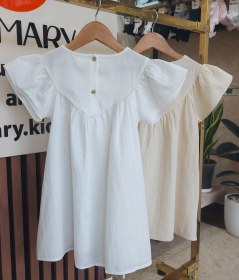 تصویر پیراهن یقه گلدار 