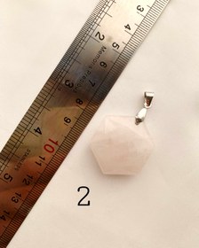 تصویر پلاک‌گردنبند رزکوارتز - عدد۷ 