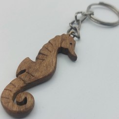 تصویر جاکلیدی اسب دریایی چوبی 