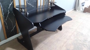 تصویر میز گیمینگ مدل L110 رنگ مشکی 