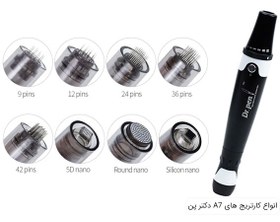 تصویر کارتریج میکرونیدلینگ 12 سوزنه A7 دکتر پن 1 عدد Dr. Pen A7 12-needle microneedling cartridge 1 pc