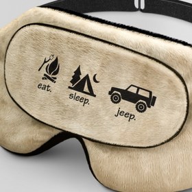 تصویر طرح Eat Sleep Jeep Coral161 برای چشم بند کورال Eat Sleep Jeep Design for Coral Sleep Mask