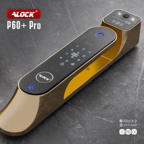 تصویر قفل اثر انگشتی دیجیتال و دستگیره تشخیص چهره ALOCK مدل P60+ Pro G 2023 