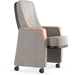 تصویر صندلی آمفی تئاتر اروند مدل 7014 با دسته مستقل و پایه چرخدار 