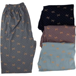 تصویر شلوار نخ پنبه زنانه طرح پاپیون 