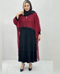 تصویر دوتیکه سارافون یلدایی سایز ۳۸ تا ۴۸ 