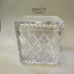 تصویر جا دستمالی کریستال مربعی 